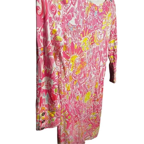 Lilly Pulitzer XXS Multicolor Knit Mini Dress 3/4 Sleeve UPF 50+ Casual will fit - Picture 7 of 7